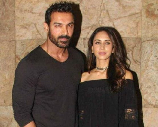 John Abraham With His Wife