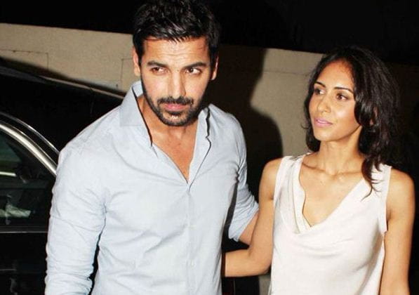 John Abraham With His Wife