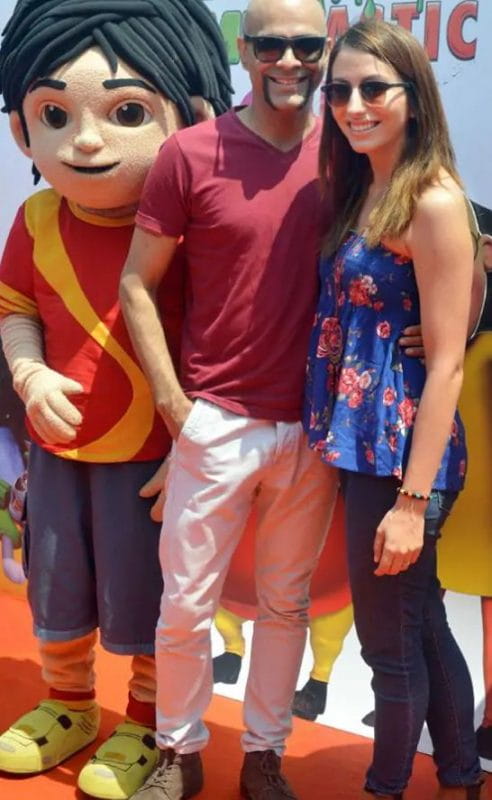  Raghuram with wife Natalia.