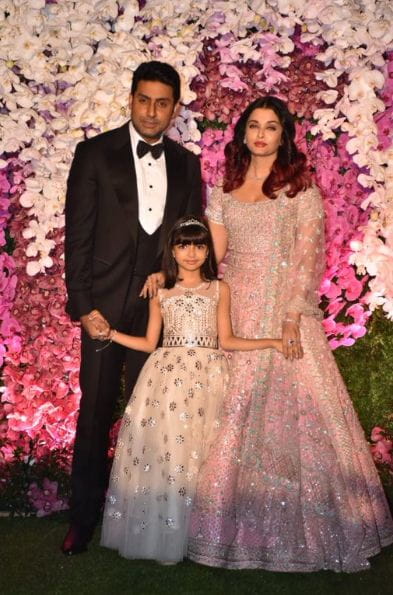 Abhishek, Ash and his daughter Aradha