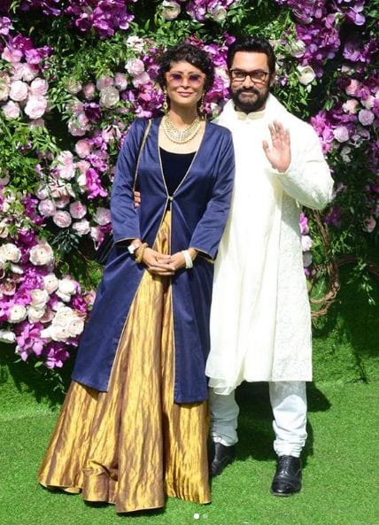 Amir Khan with his wife Kiran Rao