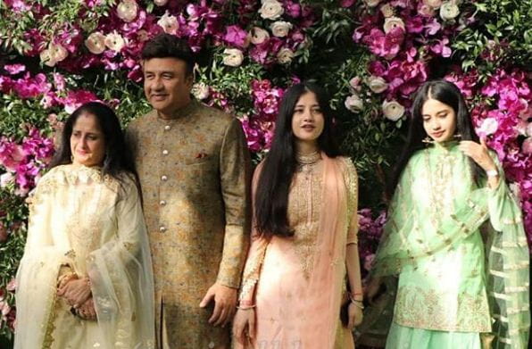 Anu Malik with his family