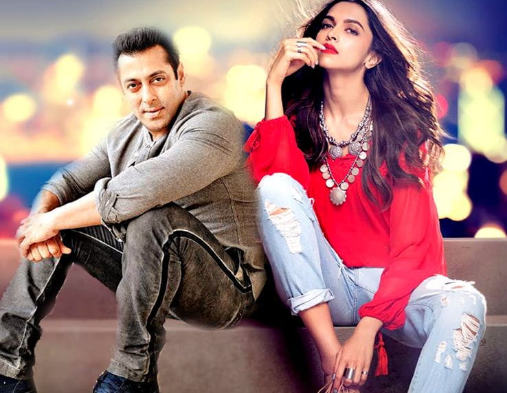 Salman Khan with Deepika Padukone