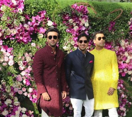 Ranbir Kapoor, Aman Mukherjee and Karan Johar