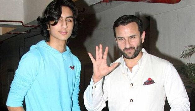 Saif Ali Khan With His Son Ibrahim