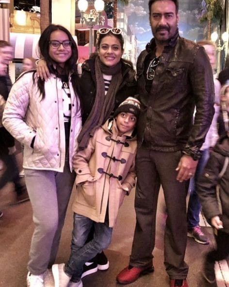 Kajol Devgan Family Pic