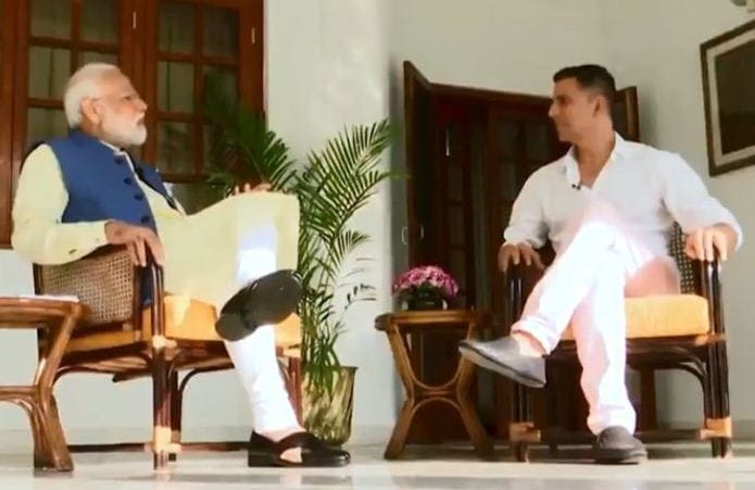 Akshay Kumar with PM Narendra Modi