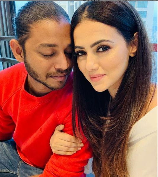 Sana Khan and Melvin Lewis