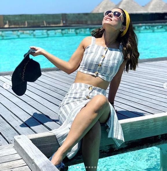 Hina Khan's Latest Photos From Maldives Trip