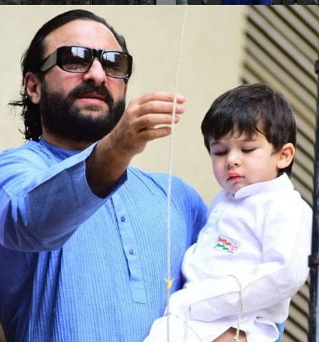 Saif Ali Khan With His Son
