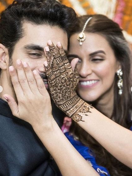 Neha Dhupia with Angad Bedi