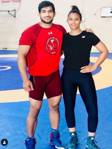 Geeta Phogat and Pawan Singh