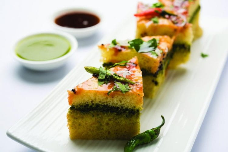 Sprouts And Oats Dhokla