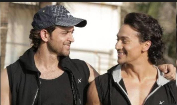 Hrithik Roshan With Tiger Shroff