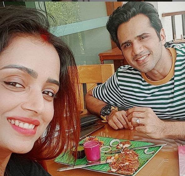 Parul Chauhan With Her Husband