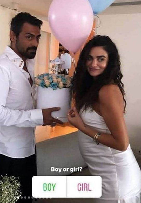 Arjun Rampal and Gabriella Demetriades