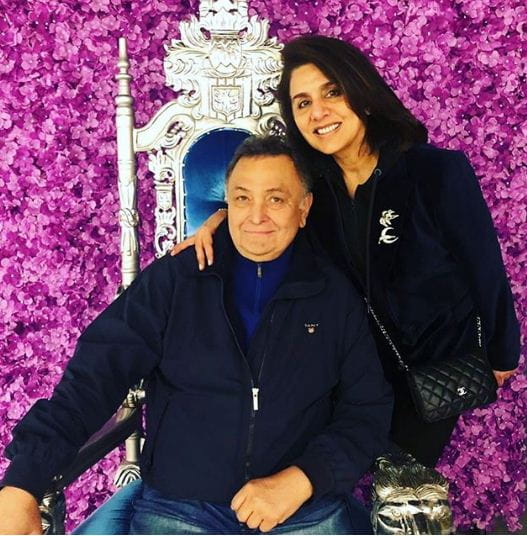 Rishi Kapoor With Wife