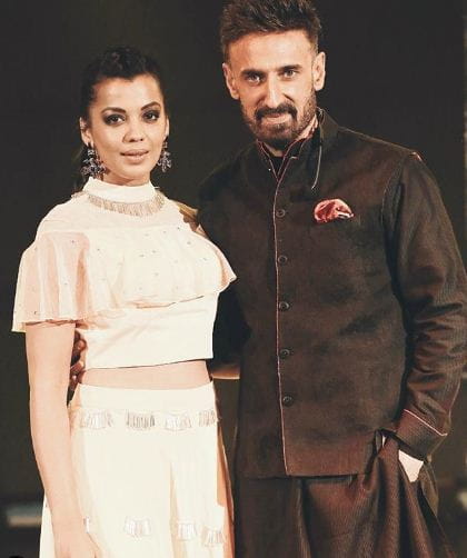 Mugdha and Rahul Dev