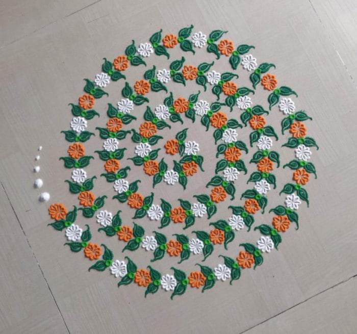 Independence Day Rangoli Design