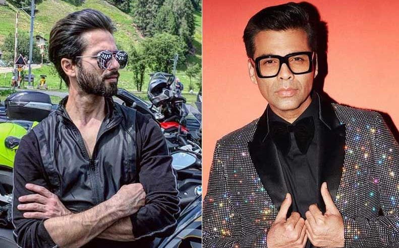 Shahid Kapoor and Karan Johar