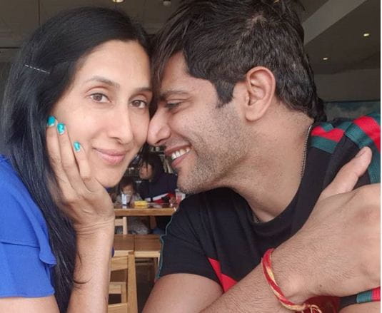 Karanvir Bohra With His Wife