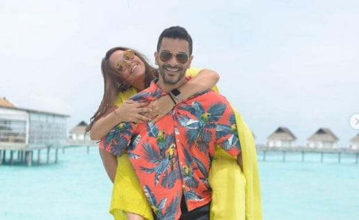 Angad Bedi and Neha Dhupia