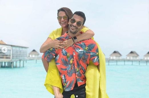 Angad Bedi and Neha Dhupia