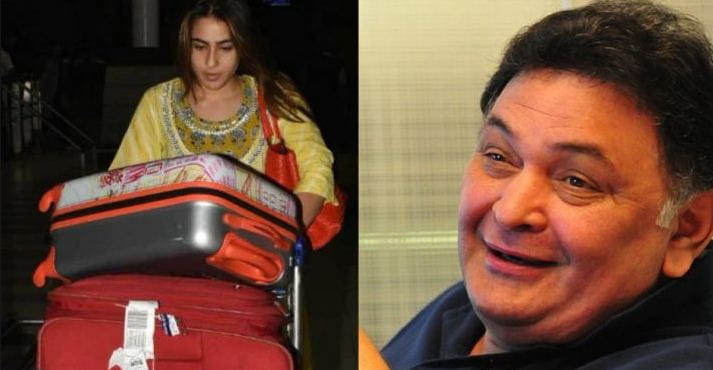 Rishi Kapoor and Sara Ali Khan