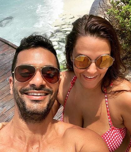 Angad Bedi and Neha Dhupia