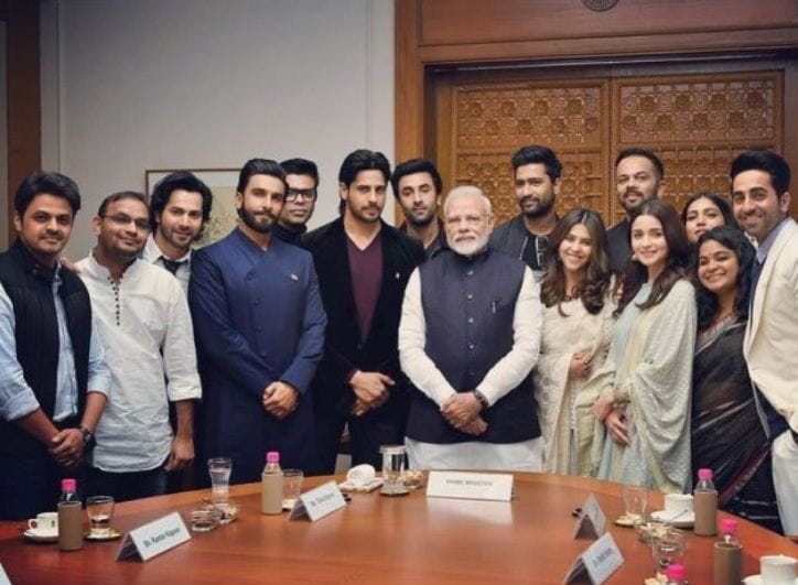 PM Narendra Modi With Bollywood Celebrities