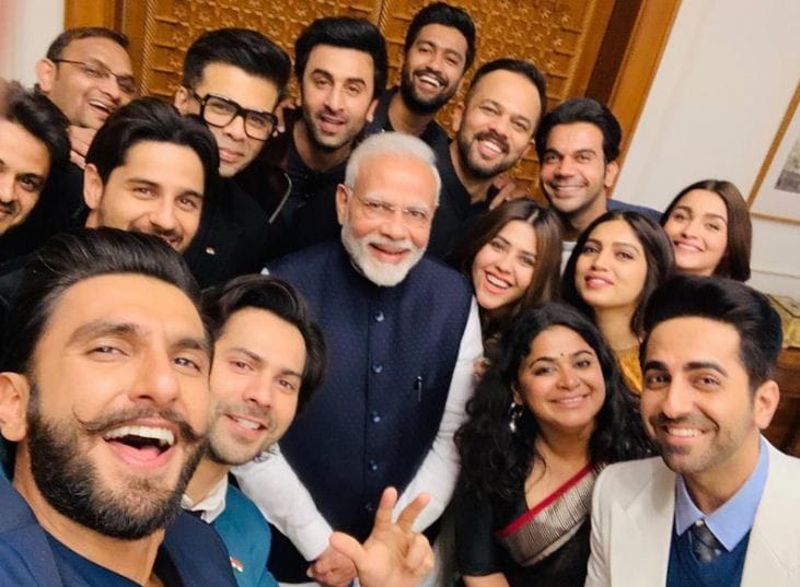 PM Narendra Modi With Bollywood Celebrities