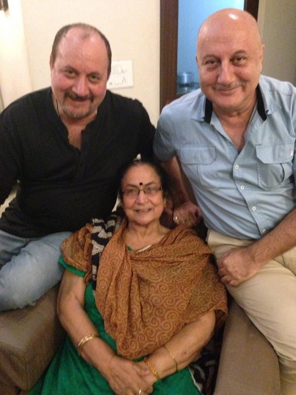 Anupam Kher and Raju Kher