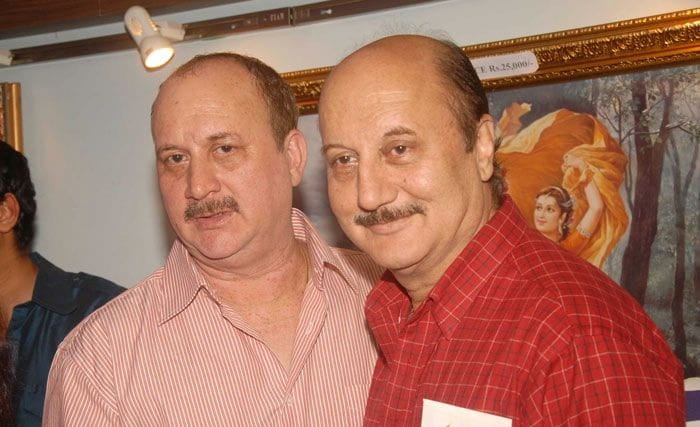 Anupam Kher and Raju Kher