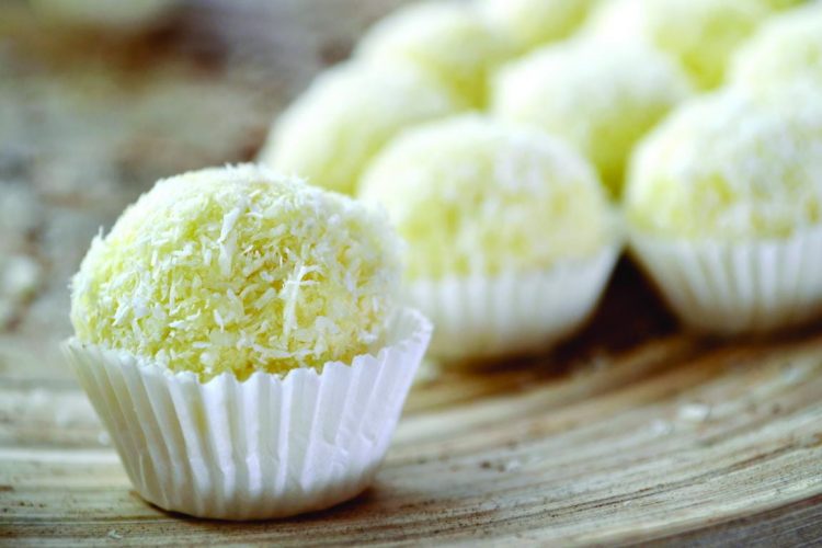 Kesar-Pista White Chocolate Truffle