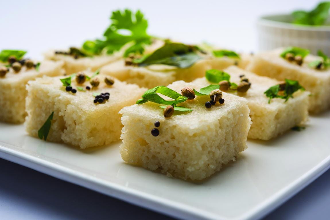 Pudina-Sooji-Oats Dhokla