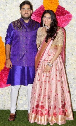 Akash Ambani and Shloka Mehta