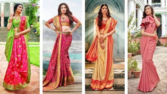 How to Wear Bengali Saree Step by Step Learn from Images  Bengali Sarees   Buy Online Bengali Silk Saree  How to Wear Bengali Saree  Bengali Style Saree  Draping  Lady India