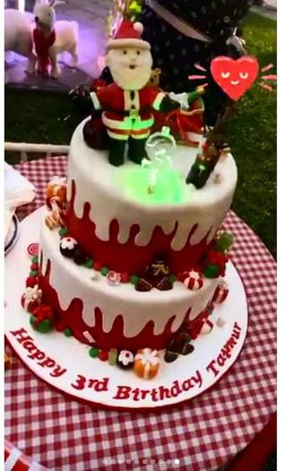 Taimur Ali khan Birthday Cake