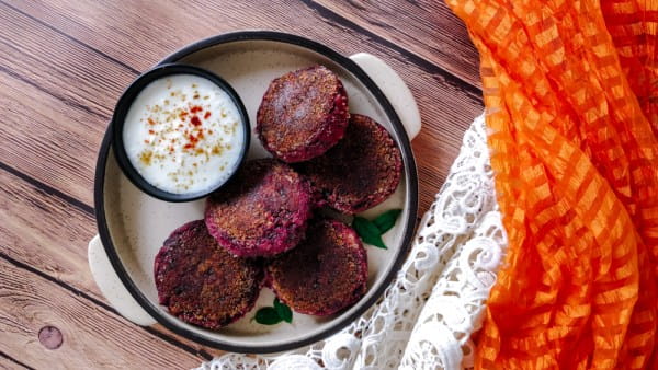 Beetroot-Aloo Tikki