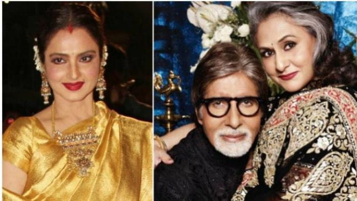 Rekha-Amitabh Bachchan-Jaya Bhaduri