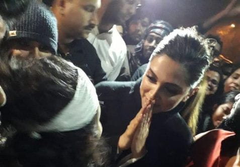 Deepika Padukone reaches JNU