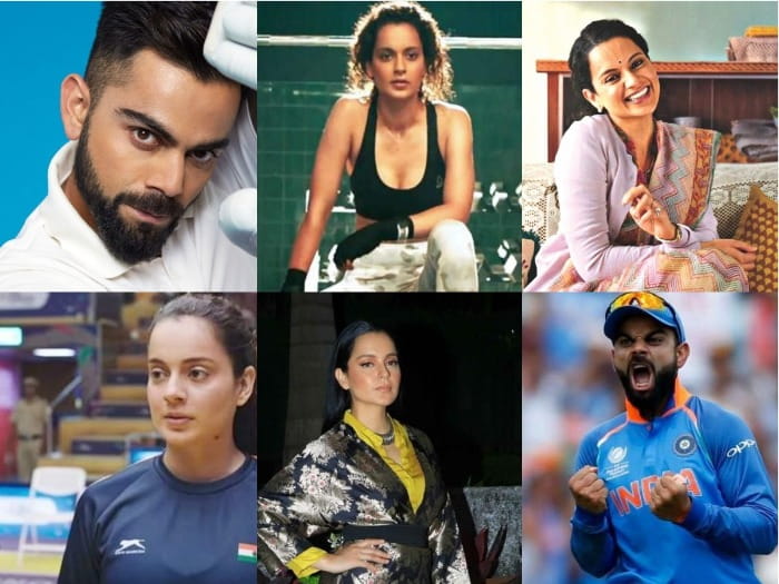 Kangana Ranaut and Virat Kohli