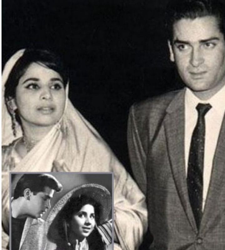 Shammi Kapoor and Geeta Bali