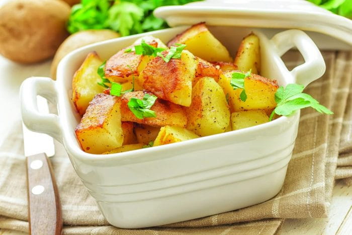 Baked Garlic Potatoes