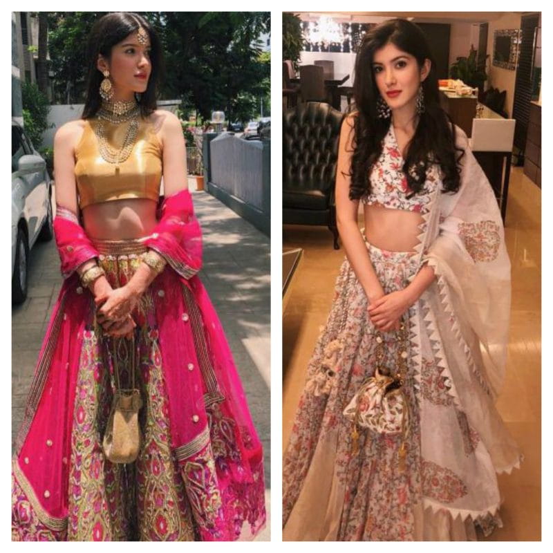 Shanaya Kapoor in Stylish Lehengas