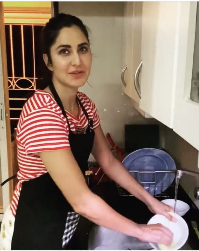 Katrina Kaif Shows How To Wash Dishes