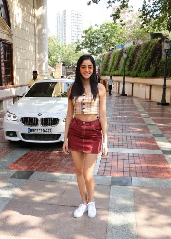Ananya Pandey's Stylish Skirt Look