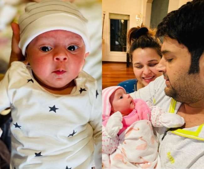 Kapil Sharma with wife ginning and daughter anayra