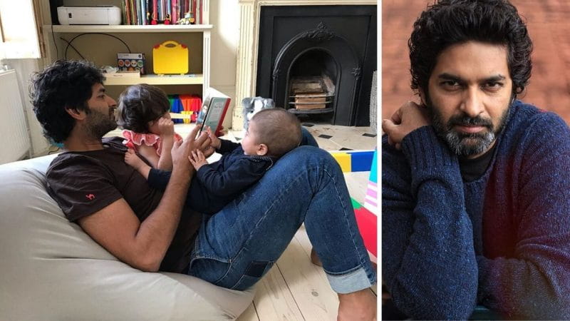 Purab Kohli with his children