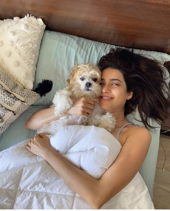 Karishma Tanna With Her Cute Pet